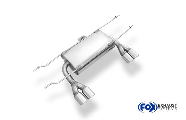 Endschalldämpfer quer Ausgang rechts/links - 2x70 Typ 16 rechts/links passend für: Mazda MX5 ND